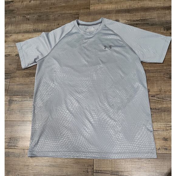 Under Armour Tshirt Printed Medium Heat Gear Pre-owned Sz Med 2178 - Picture 1 of 6